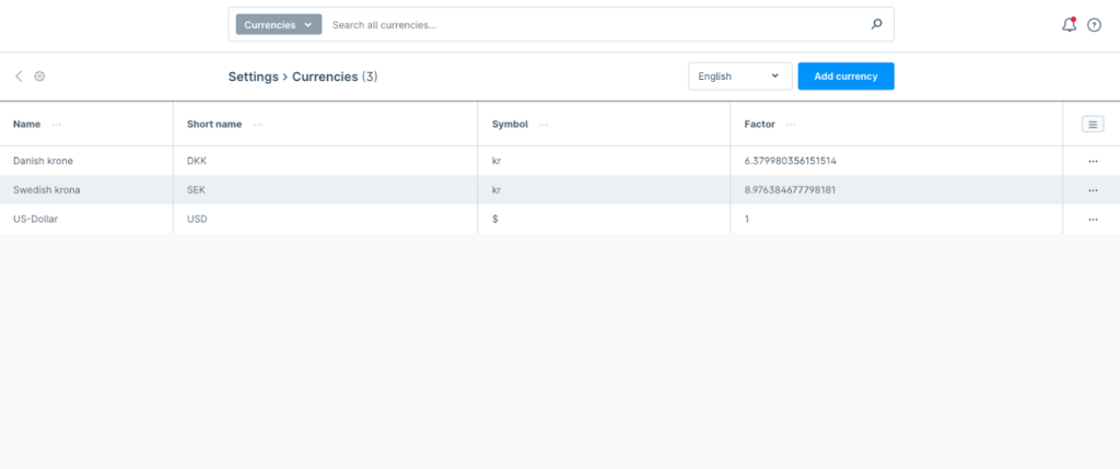 Set Up Multiple Currencies in Shopware 6